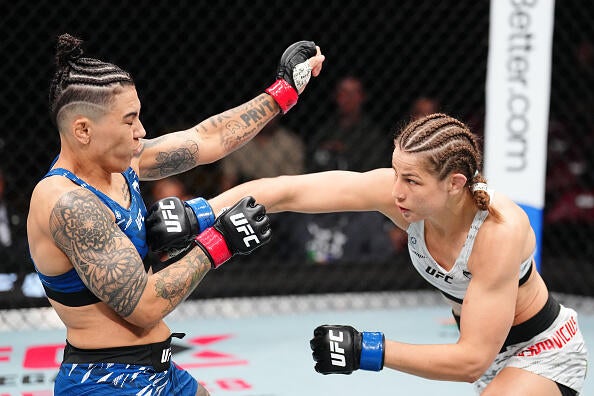 Jasmine Jasudavicius schlägt Jessica Andrade bei UFC 315 in Montreal (Chris Unger/Zuffa LLC)