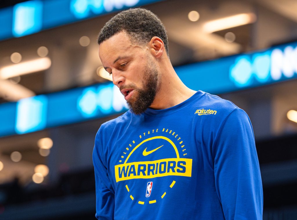 File photo: Curry in action for the Warriors last season, when he was limited to 43 games by a lingering knee injury.