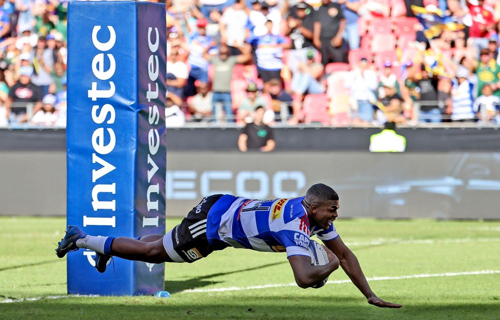 File photo: the Stormers in Champions Cup action. They beat Bristol Bears 49-12 in Cape Town despite a first-half red card.