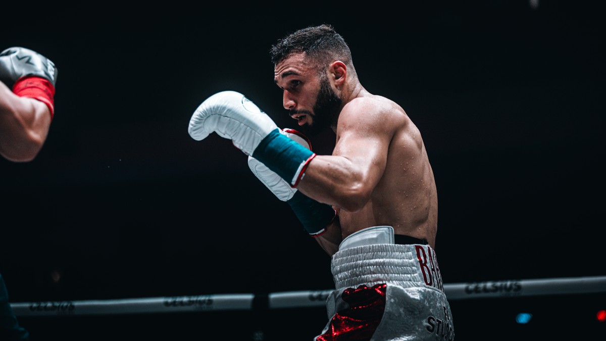 File photo: Lucas Bahdi after moving to 19-0 on a Most Valuable Promotions show in March 2025. (PunchJunkie)