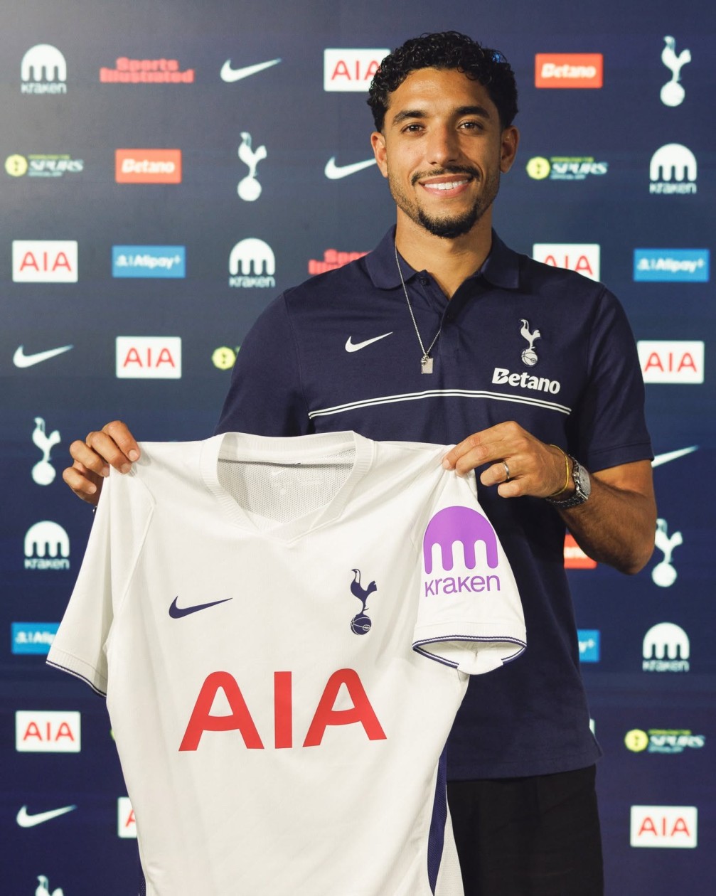 File photo: Omar Marmoush after joining Tottenham in the summer of 2026.