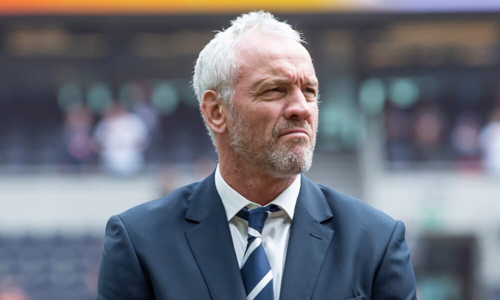 File photo: England head coach Brian McDermott on the touchline during his Featherstone Rovers tenure (2022), not in Perth.