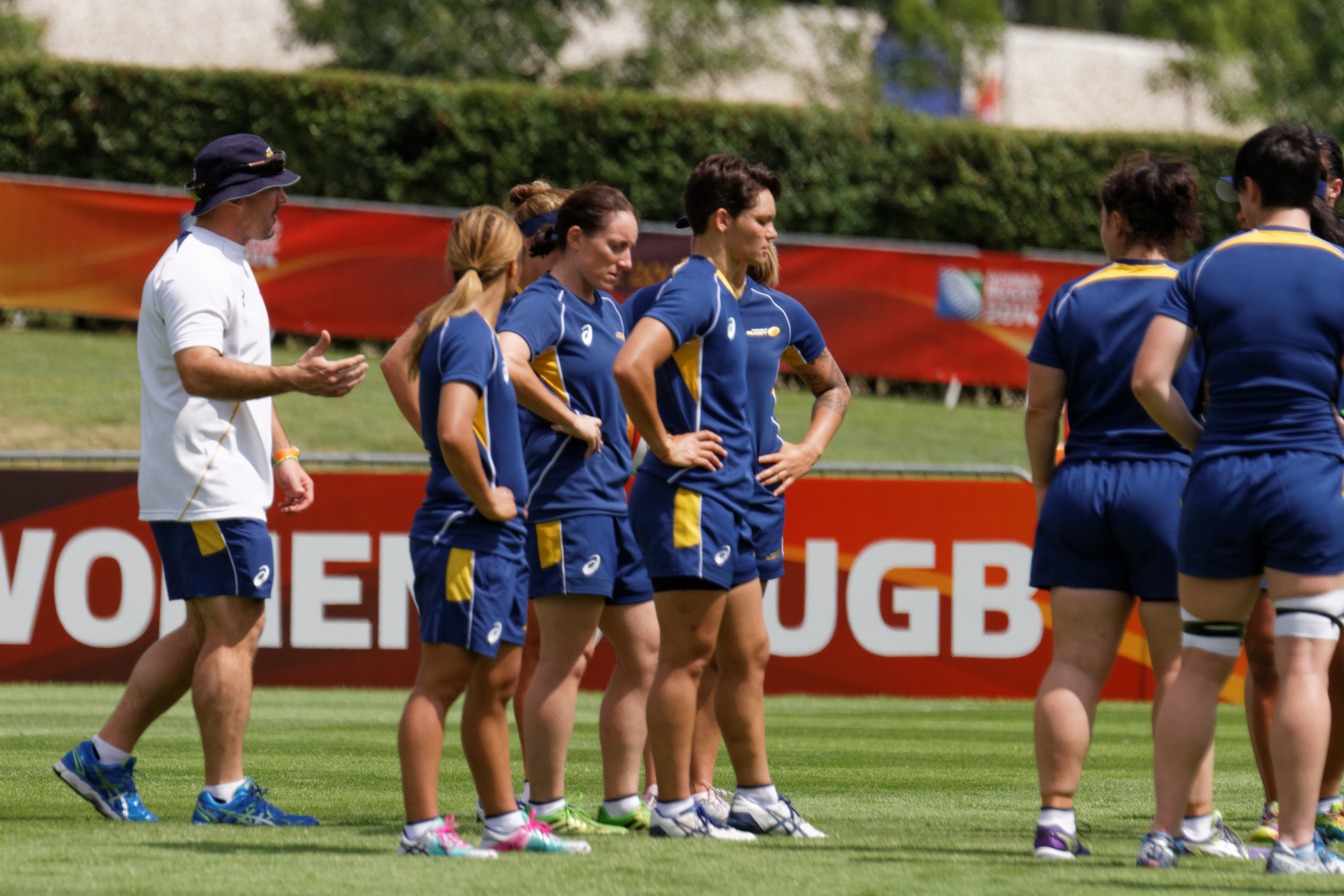 Wallaroos players in action at the 2014 Women's Rugby World Cup (file photo)