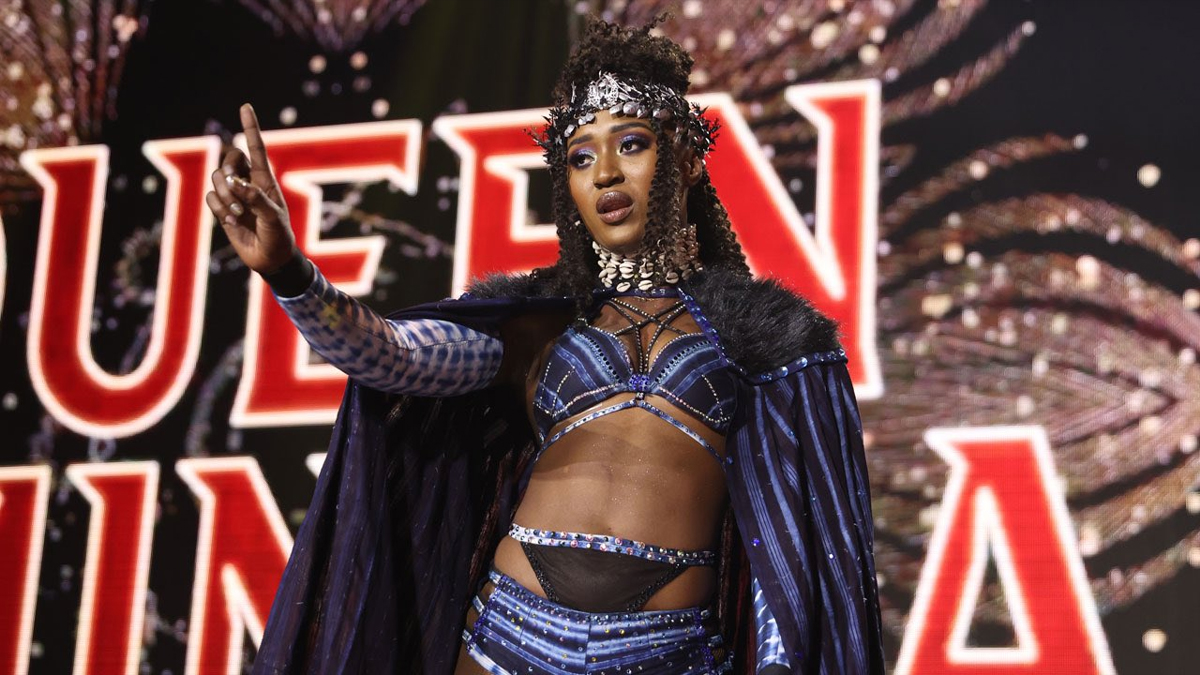 Queen Aminata, the number-one contender for Persephone's TBS Championship at Fright Night Dynamite