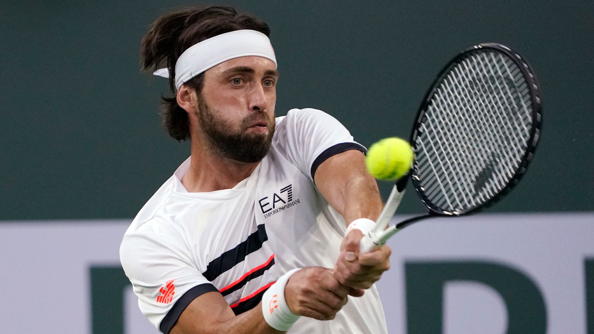 Nikoloz Basilashvili on court (file photo)