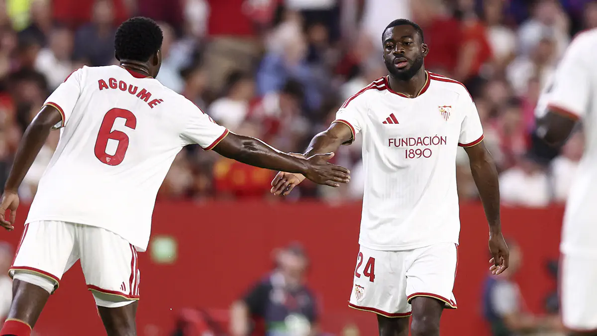 Youssouf Fofana, who set up both Sevilla goals against Osasuna