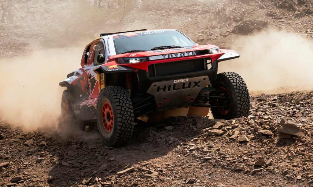 Seth Quintero of Toyota Gazoo Racing during Stage 2 of the 2026 Dakar Rally in Saudi Arabia