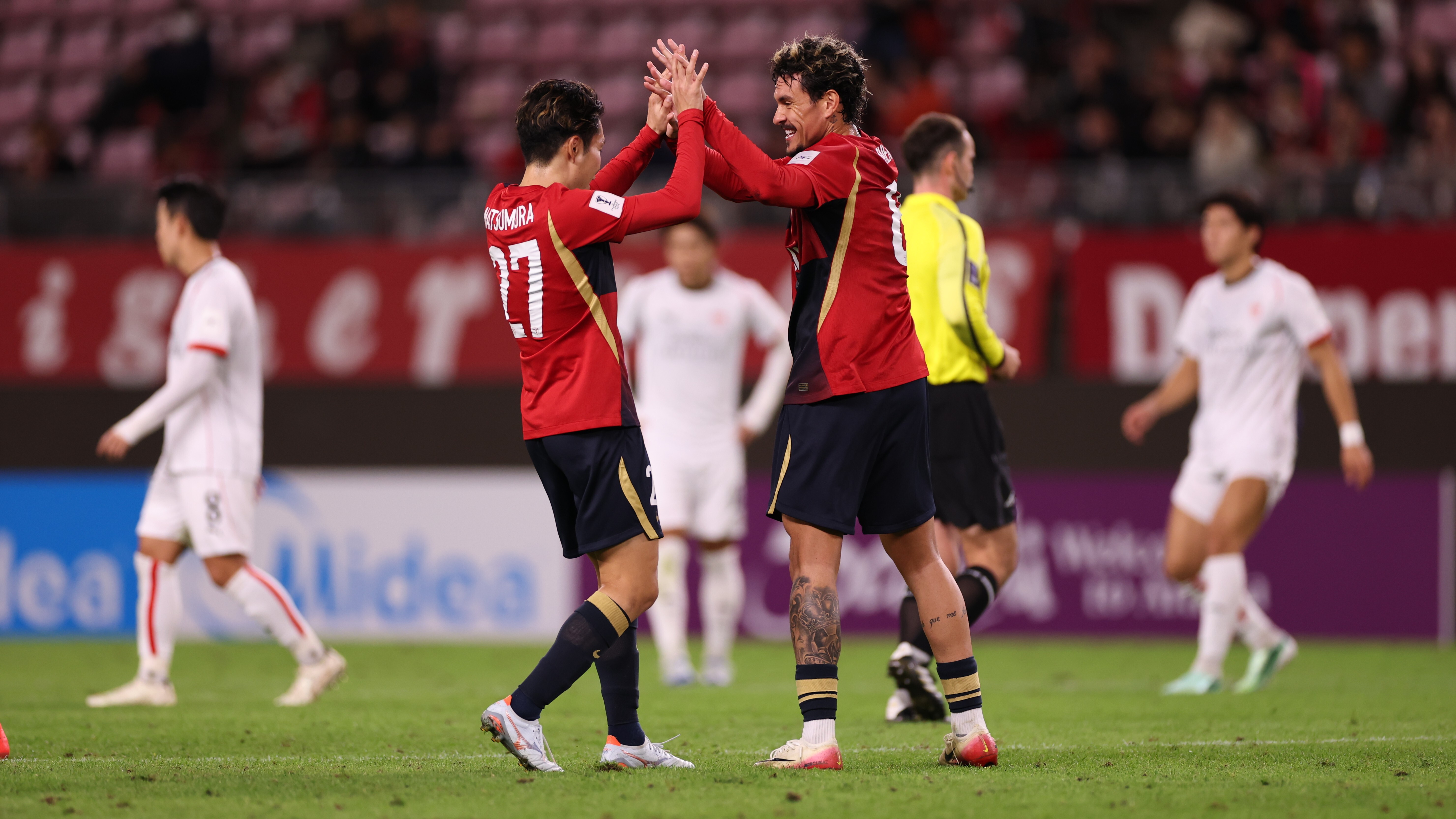 Action from Kashima Antlers' 3-0 win over FC Pohang Steelers on 28 October 2026