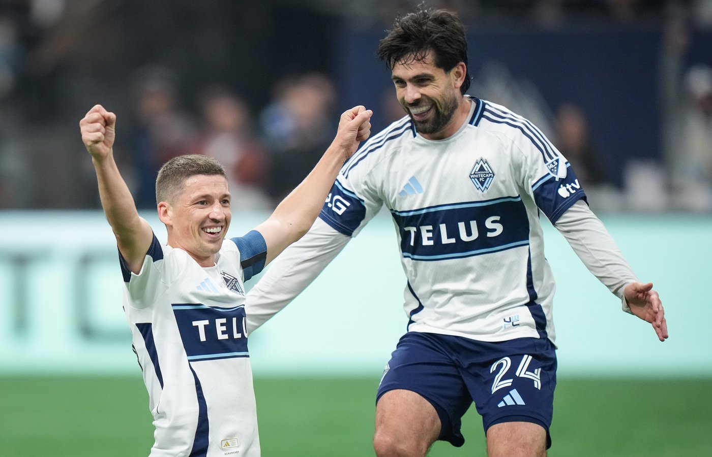 Vancouver Whitecaps in action pictured in TSN's coverage of the 28 October 2026 win over San Diego FC.
