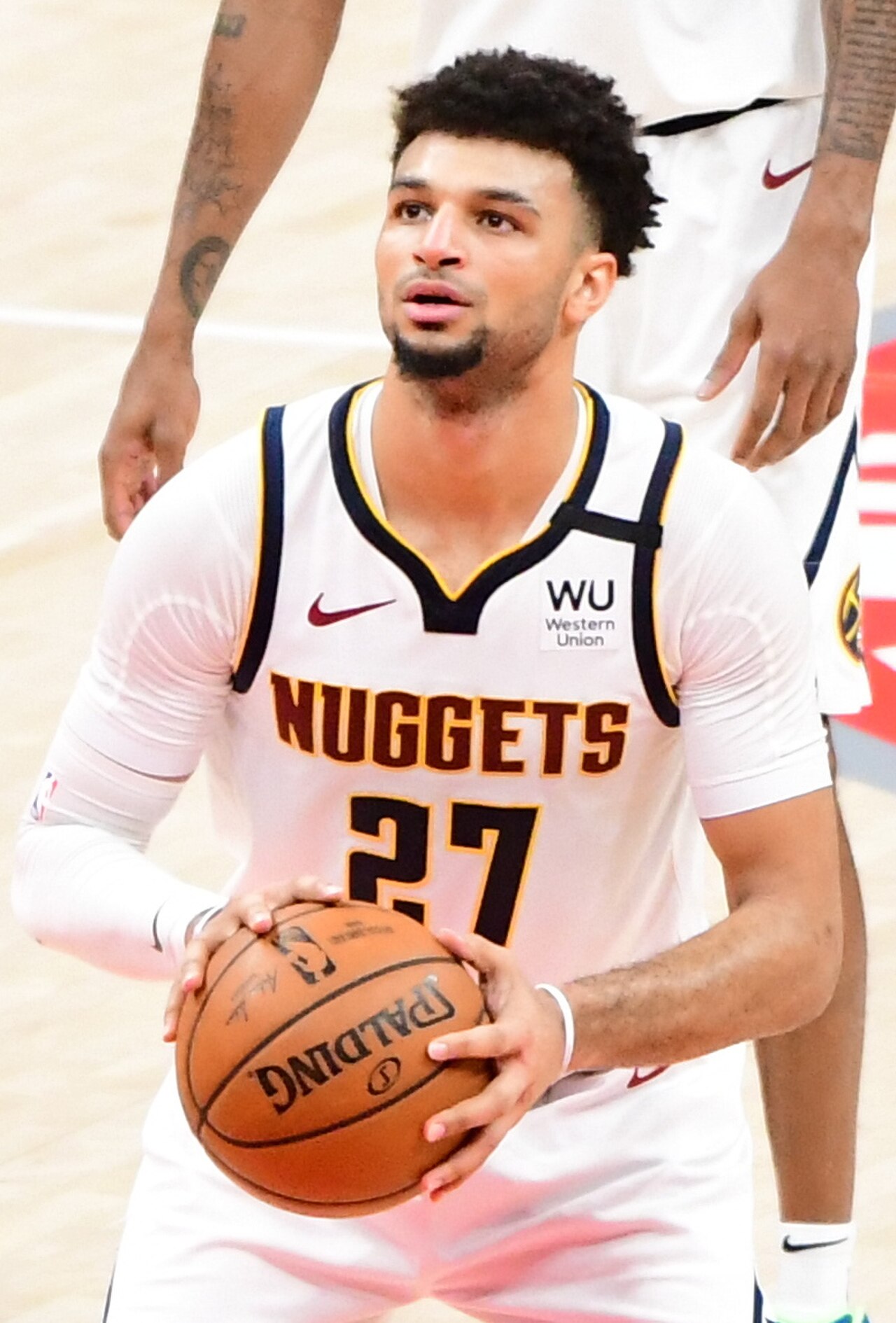 File photo of Jamal Murray with the Denver Nuggets in 2020, not from this match against New Orleans.