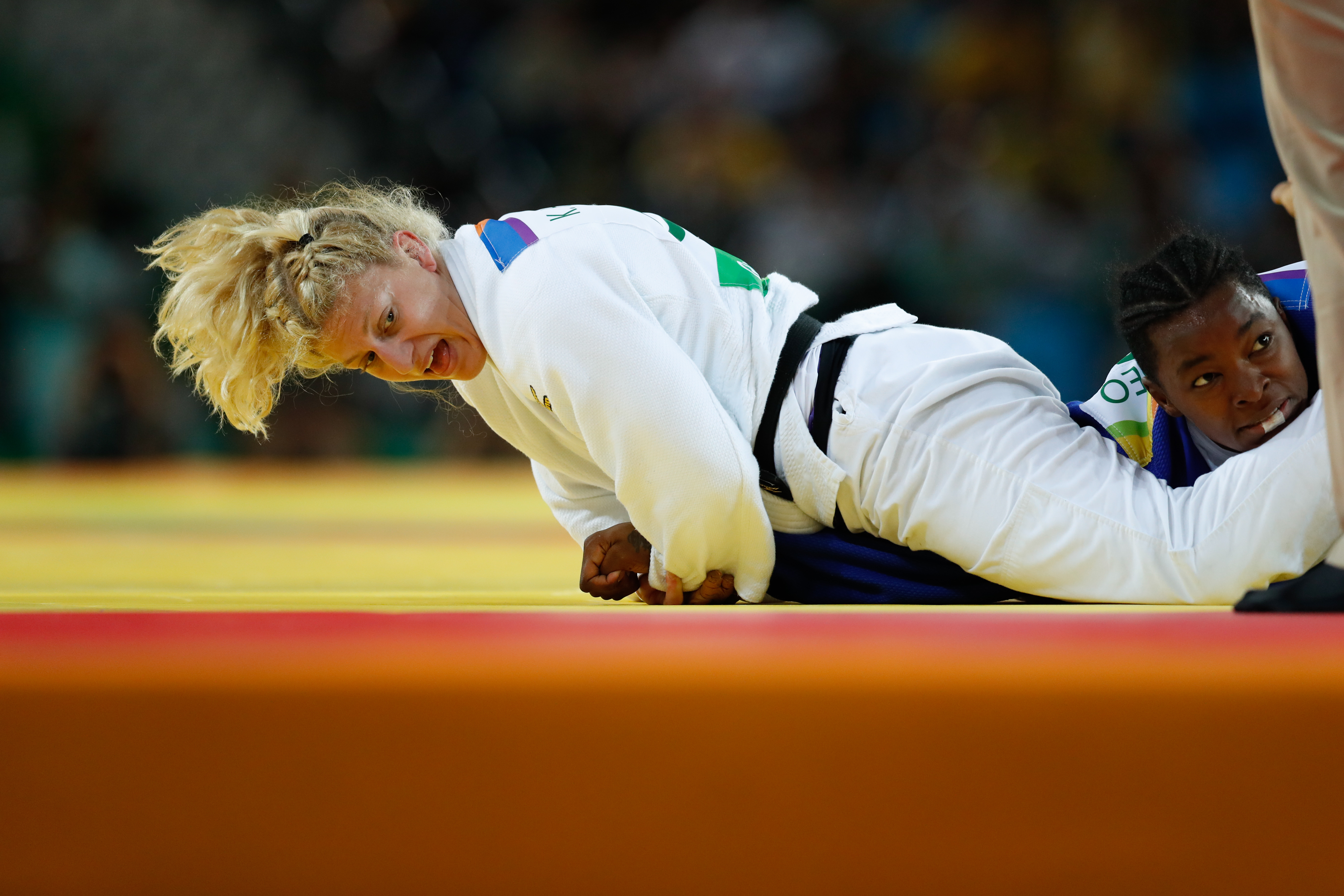 File photo of Kayla Harrison at Rio 2016 judo, not from UFC 334