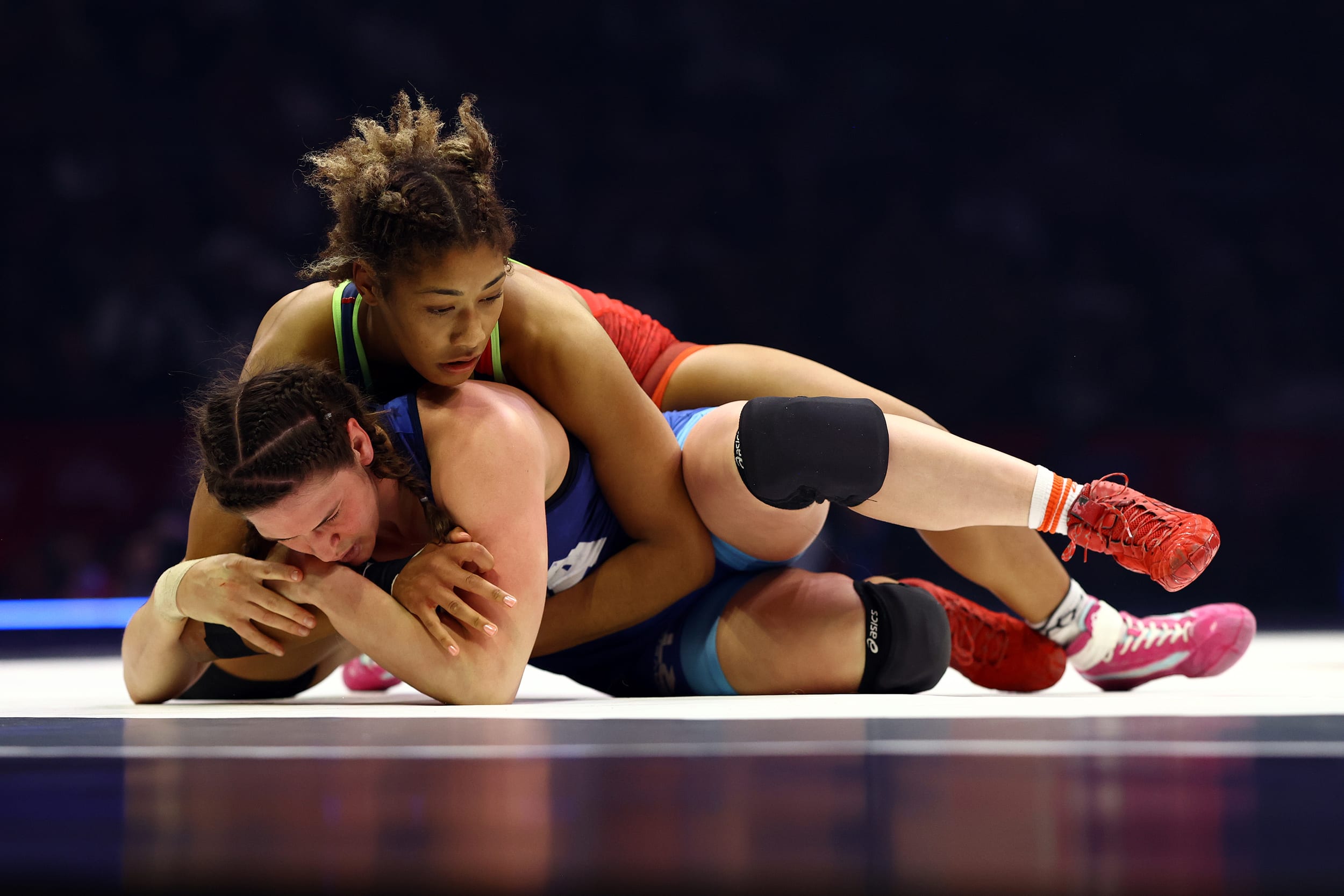 Kennedy Blades of the United States in a July 2024 NBC photo — not a photo from the Astana championships on 29 October 2026.