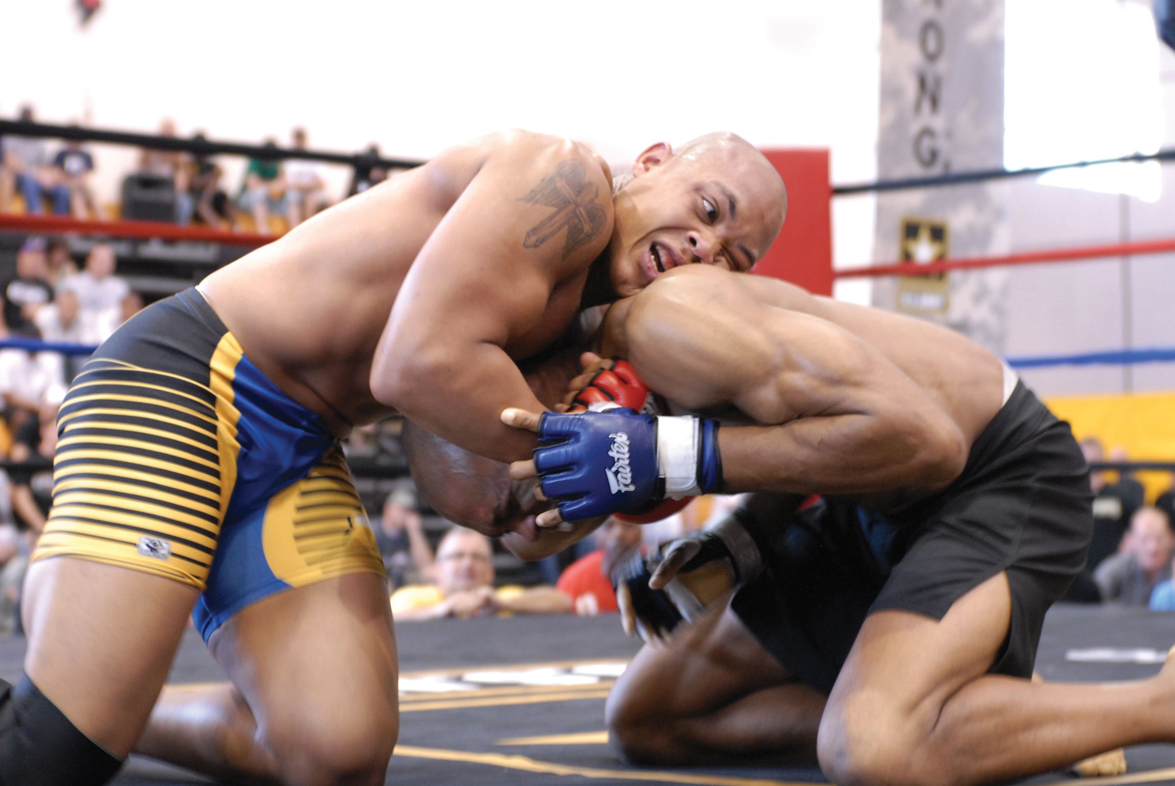 Archive photo: a mixed martial arts bout in a cage, not from UFC Fight Night 292