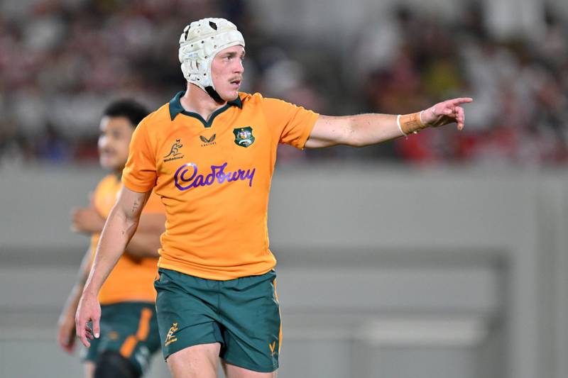 Declan Meredith pictured in Rugby Australia’s Bledisloe selection report; archive photograph.