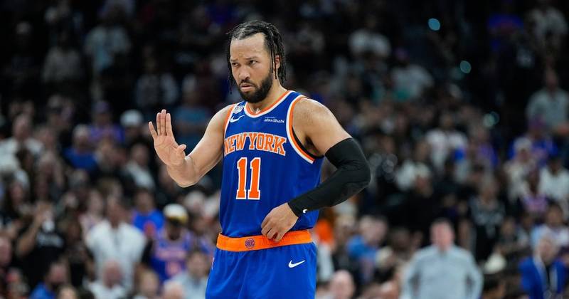Archive photo: Jalen Brunson in action during an earlier 2026 preseason game (illustrative image, not from the October 15 Raptors game).