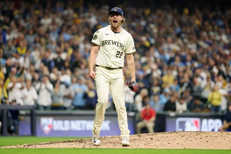 Archive photo: Dodgers vs Brewers during the 2026 NLCS, September 2026 (illustrative image, not from the October 15 clincher).