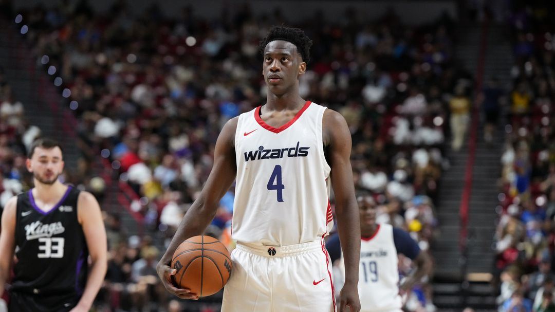 AJ Dybantsa in Washington Wizards uniform