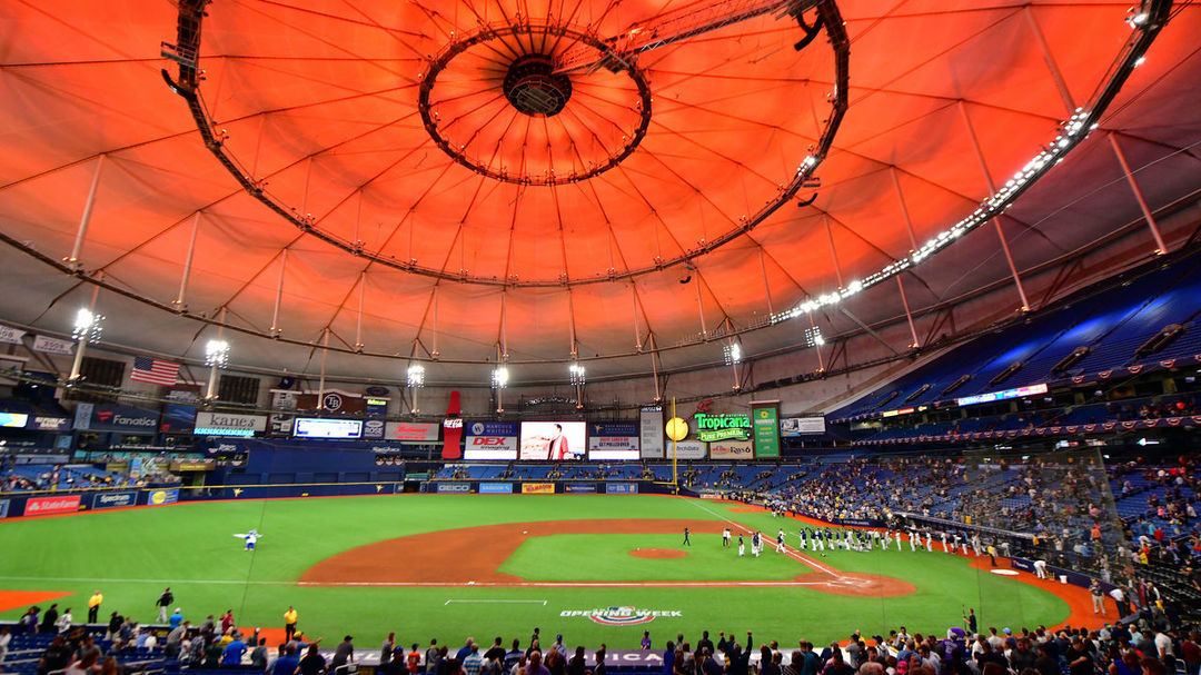 File photo: the Tampa Bay Rays in action at Tropicana Field, St. Petersburg.