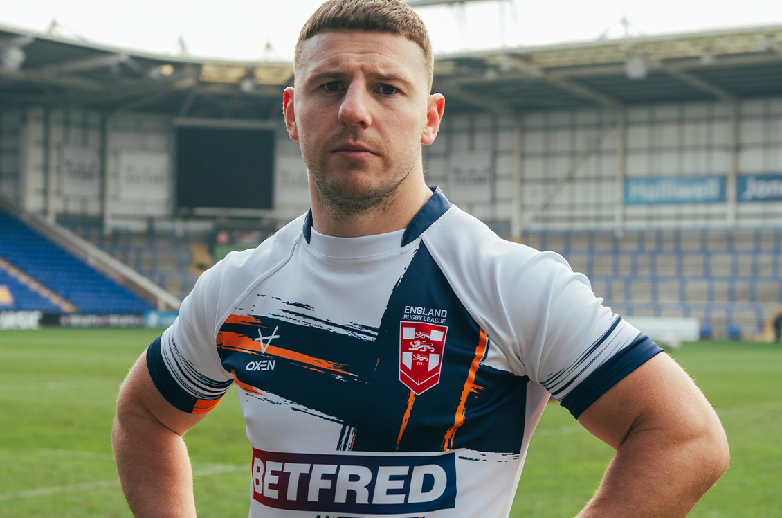 File photo: England captain George Williams in the 2026 World Cup kit (rugby-league.com).