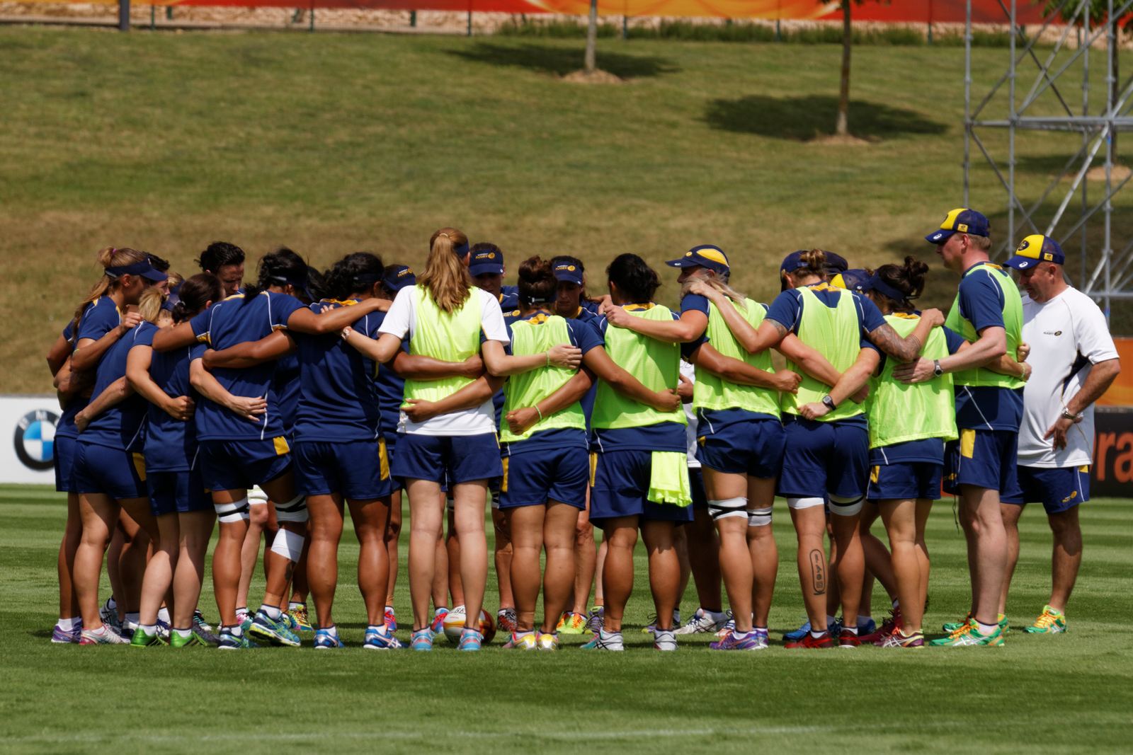 Wallaroos players contesting a lineout against Ireland at the 2014 Women's Rugby World Cup (file photo)