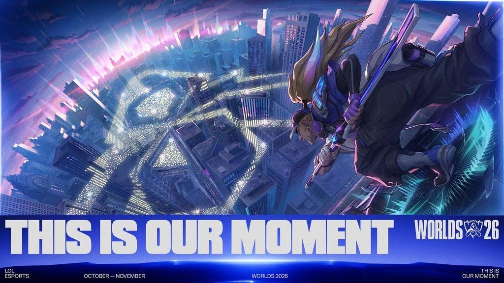 Worlds 2026 tournament branding artwork with team visuals