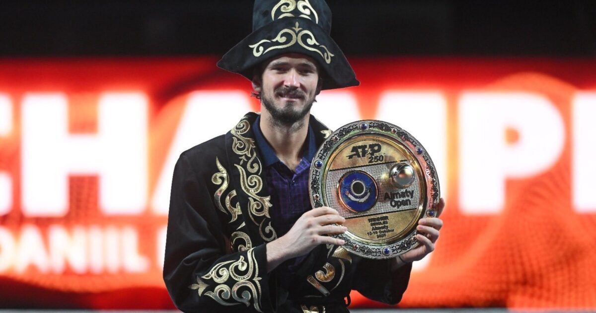 Daniil Medvedev at the Almaty Open in 2025 (file photo)