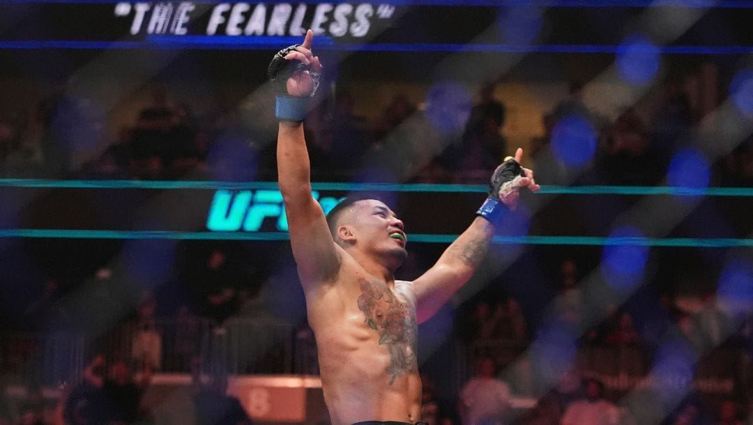 Joshua Van in action in the UFC