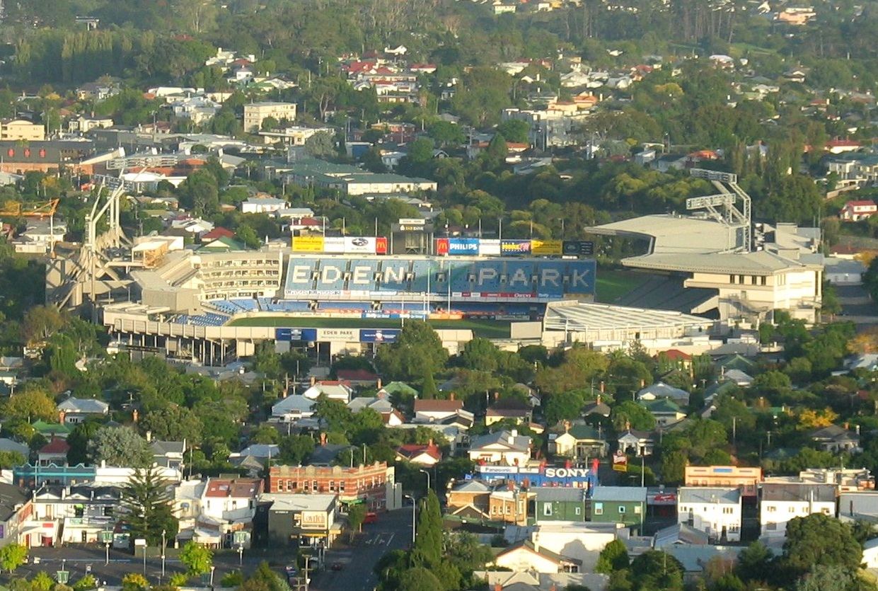 File photo, not from the Auckland match: Eden Park in Auckland, seen from Mount Eden.
